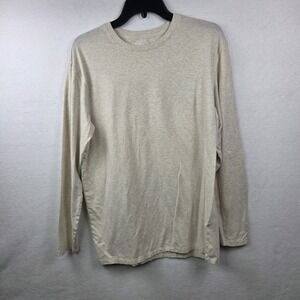 Coolibar Morada Everyday Long‎ Sleeve T Shirt Men's Size Medium Tan UPF+